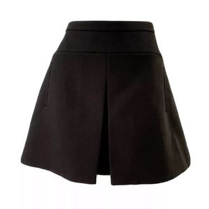 J. Crew Black Front Pleat Skirt US6 ($98)